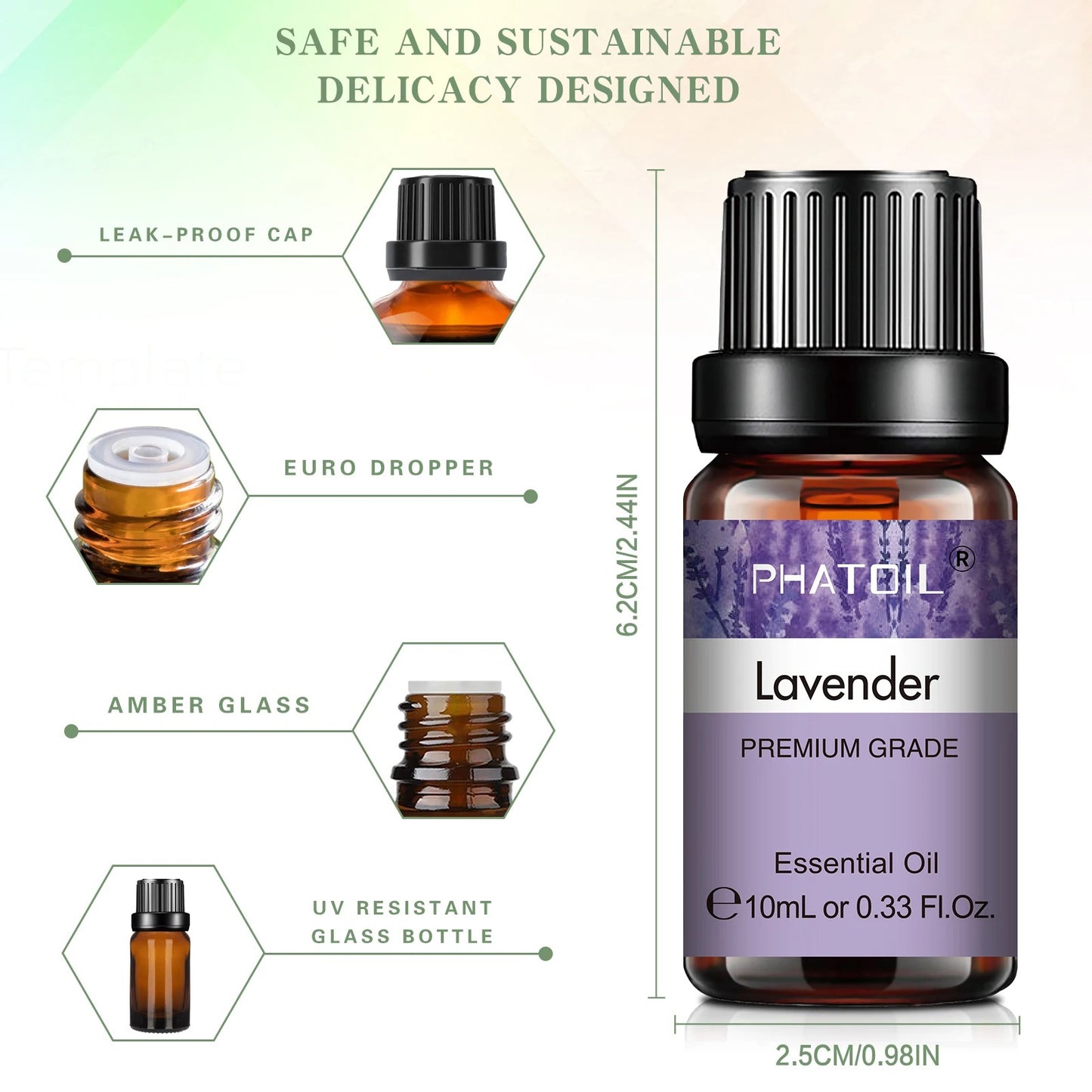 6pc Mixed Essential Oils